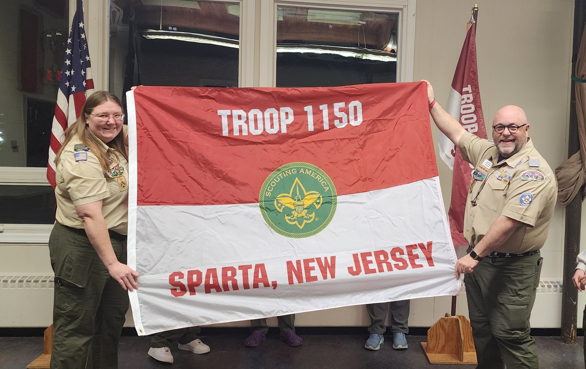 Scouts - Last week we unveiled our new troop flag with the Scouting ...