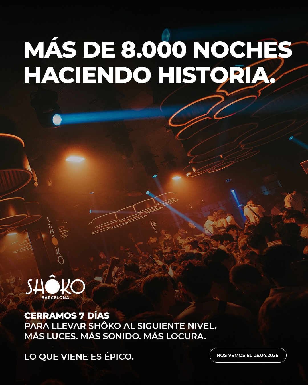 Ambiente y zona de baile de Shoko Barcelona para graduaciones