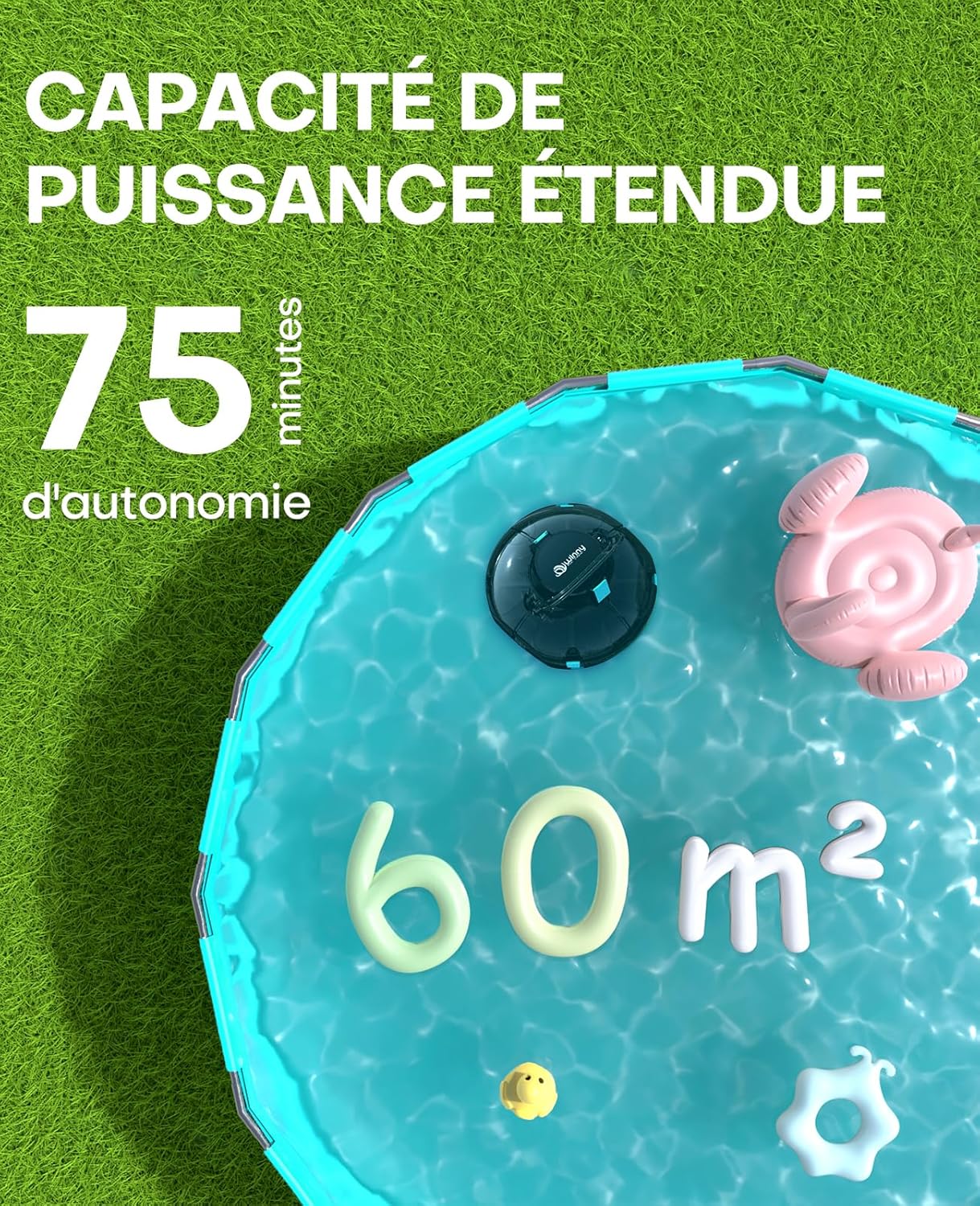 Robot Piscine, Aspirateur Piscine sans Fil - Sport & Plein air