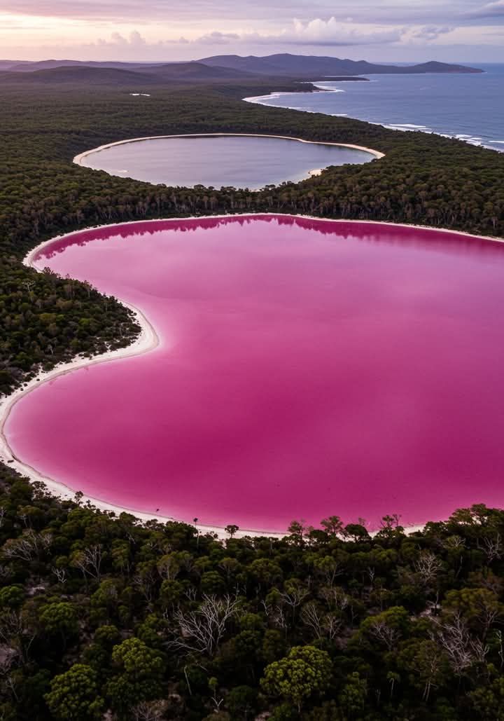 Minunății și curiozități din lumea întreagă 🌍 | Lacul Hillier, | Facebook
