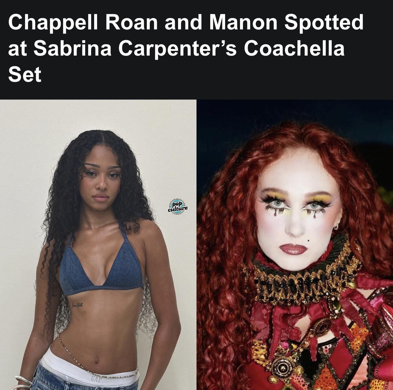 Chappell Roan and Manon were seen during Sabrina Carpenter's