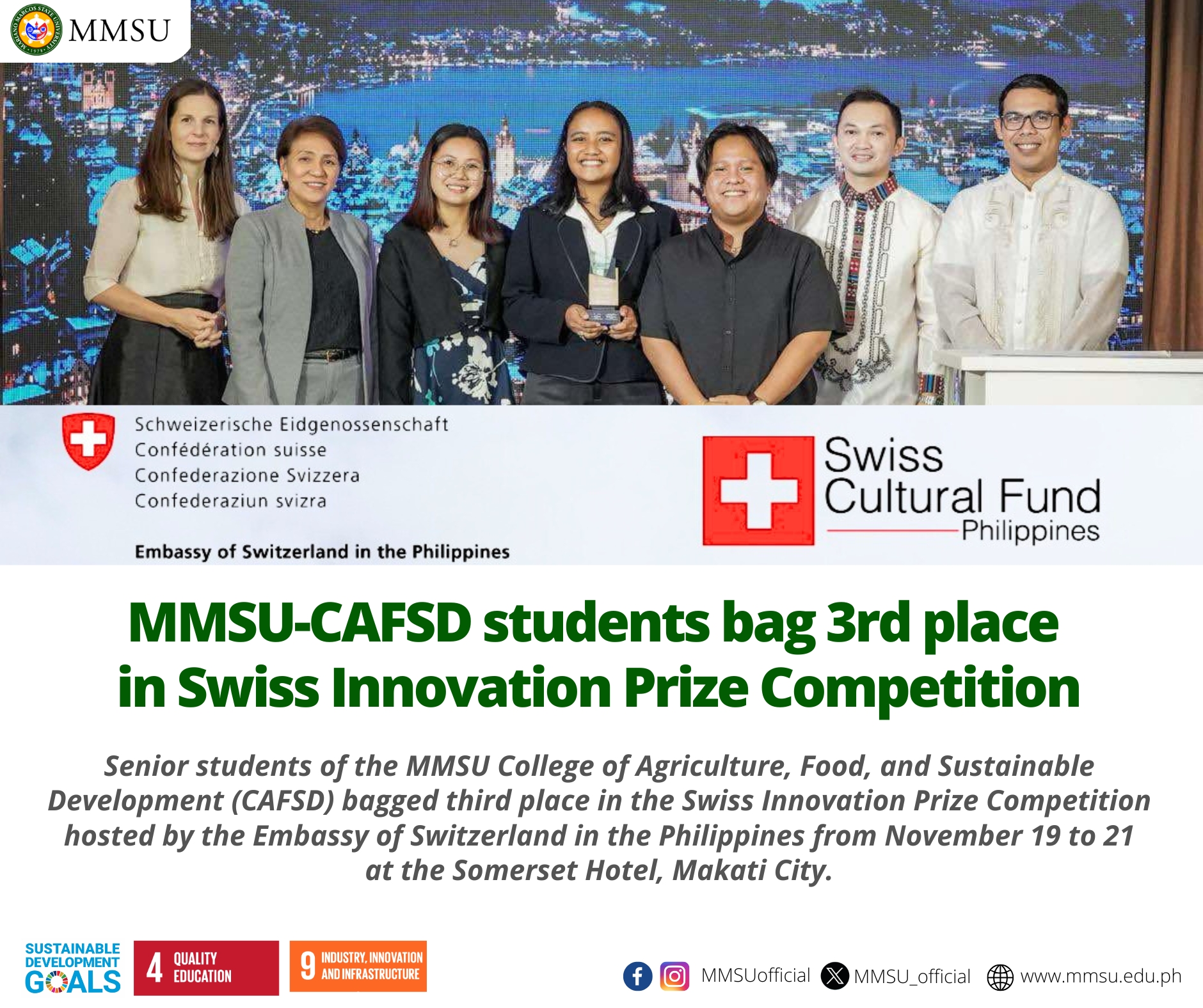 𝗡𝗘𝗪𝗦 | MMSU-CAFSD... - Mariano Marcos State University | Facebook