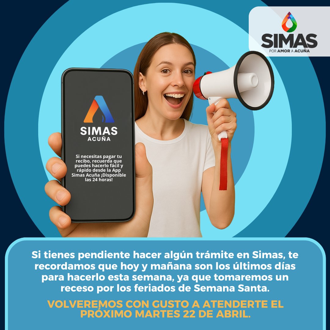 Sistema - 📣 ¡Atención, comunidad de Acuña! Si tienes pendiente hacer ...