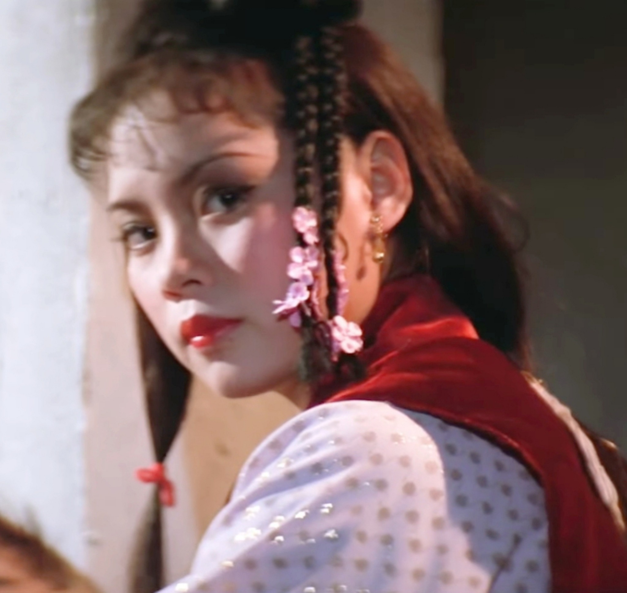 Yeung Ching-Ching in Fist of the white Lotus (1980). Wushu athlete 