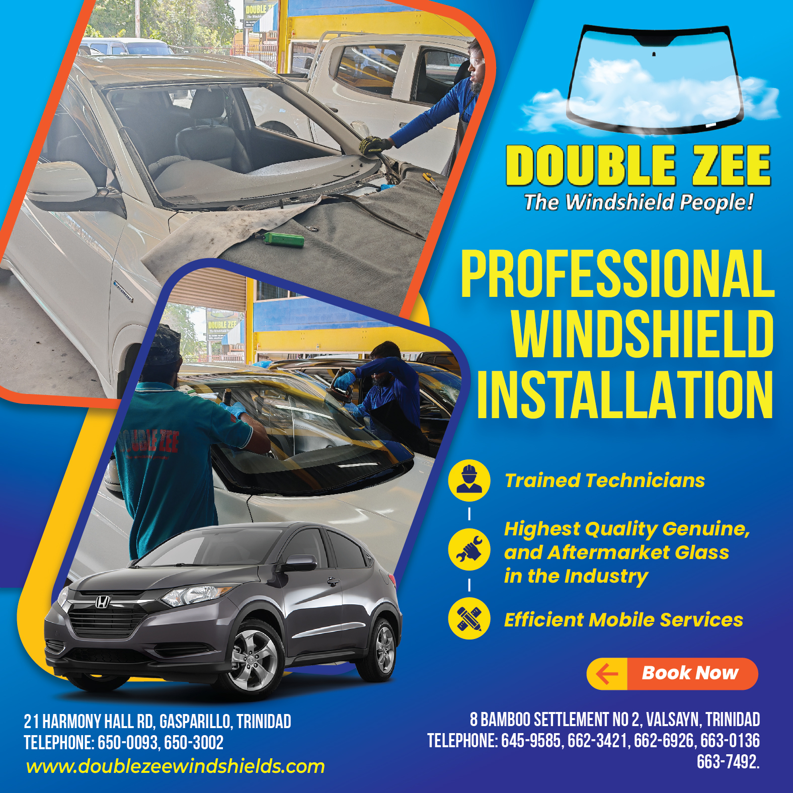 Windshield replacement done on this Honda Vezel. Double Zee! Your