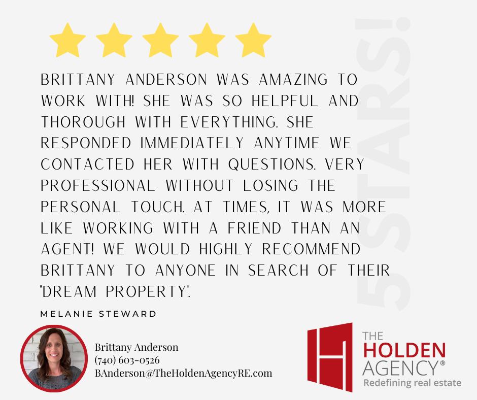 Check out this review! ⭐⭐⭐⭐⭐ Great job... - The Holden Agency