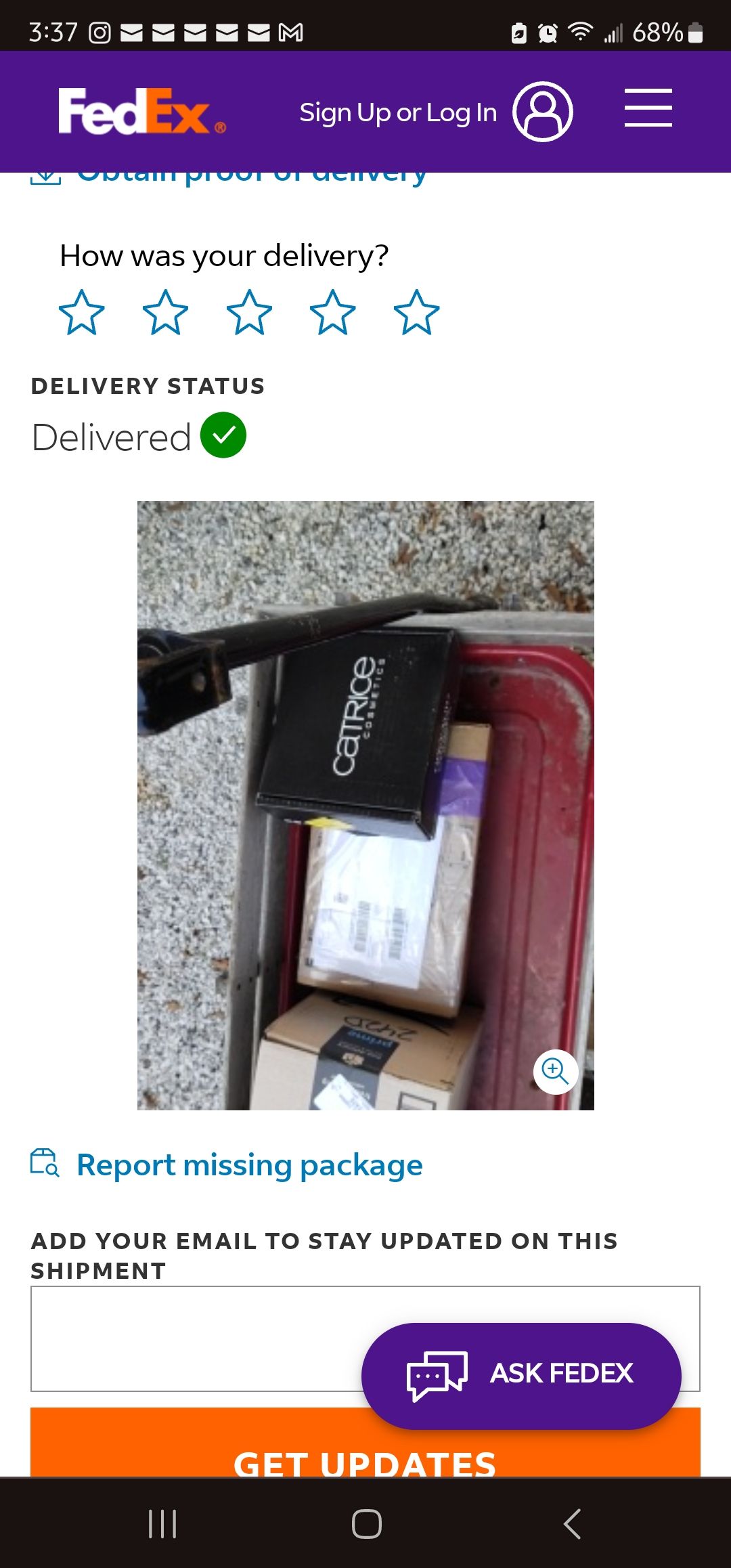 りー様　ご注文ページ　no.156 136 127 129 059 126 Lost Amazon package delivered in Abbeville, SC on 9/19/26