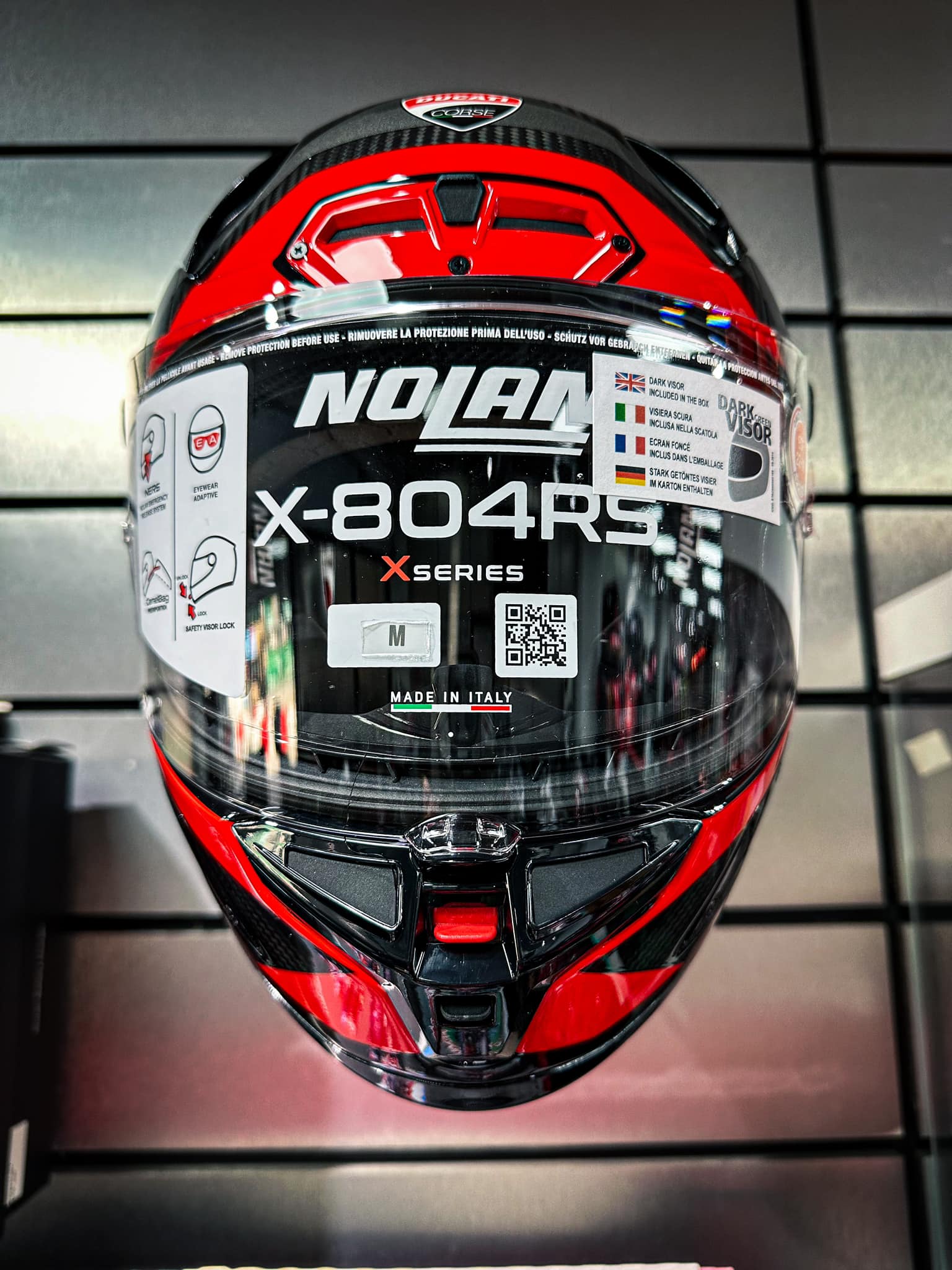 nolan ducati helmet N60-6 ECLETTICO Nero / Grigio / Rosso – Helmets Speed Evo V2 Ducati - Ducati Speed Evo