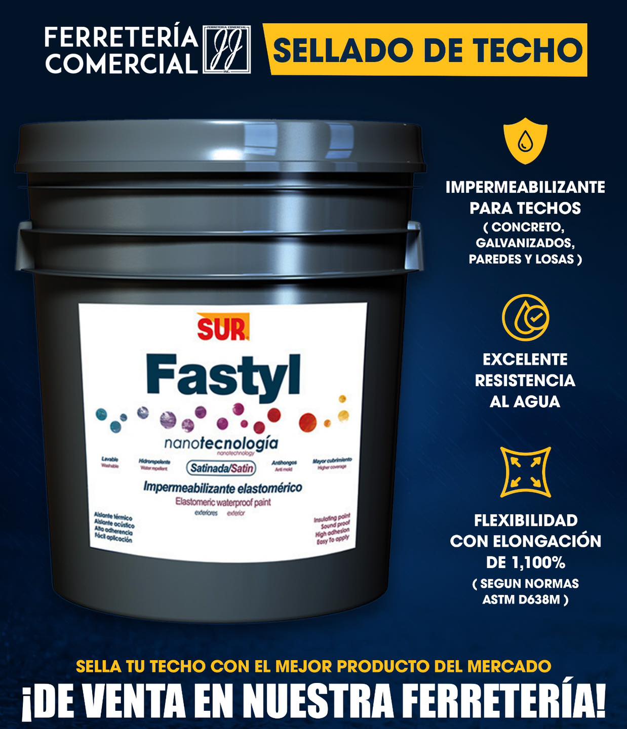 Ferretería - ¡Protege tu techo con poder impermeable y reflejante! 💧 ...