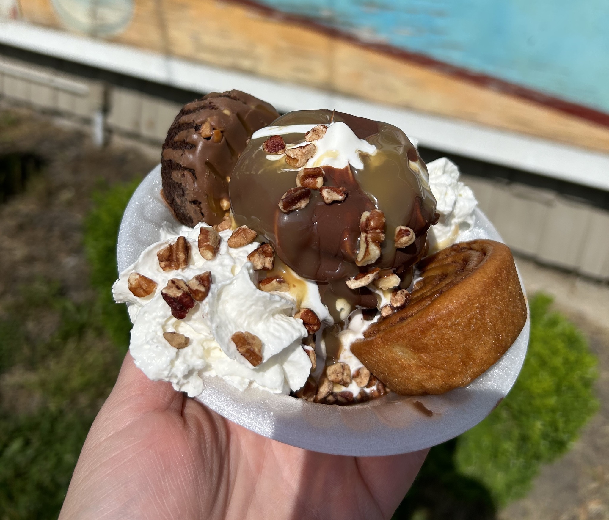 Turtle Overload sundae is in full... - Rip Rap Shake Shack