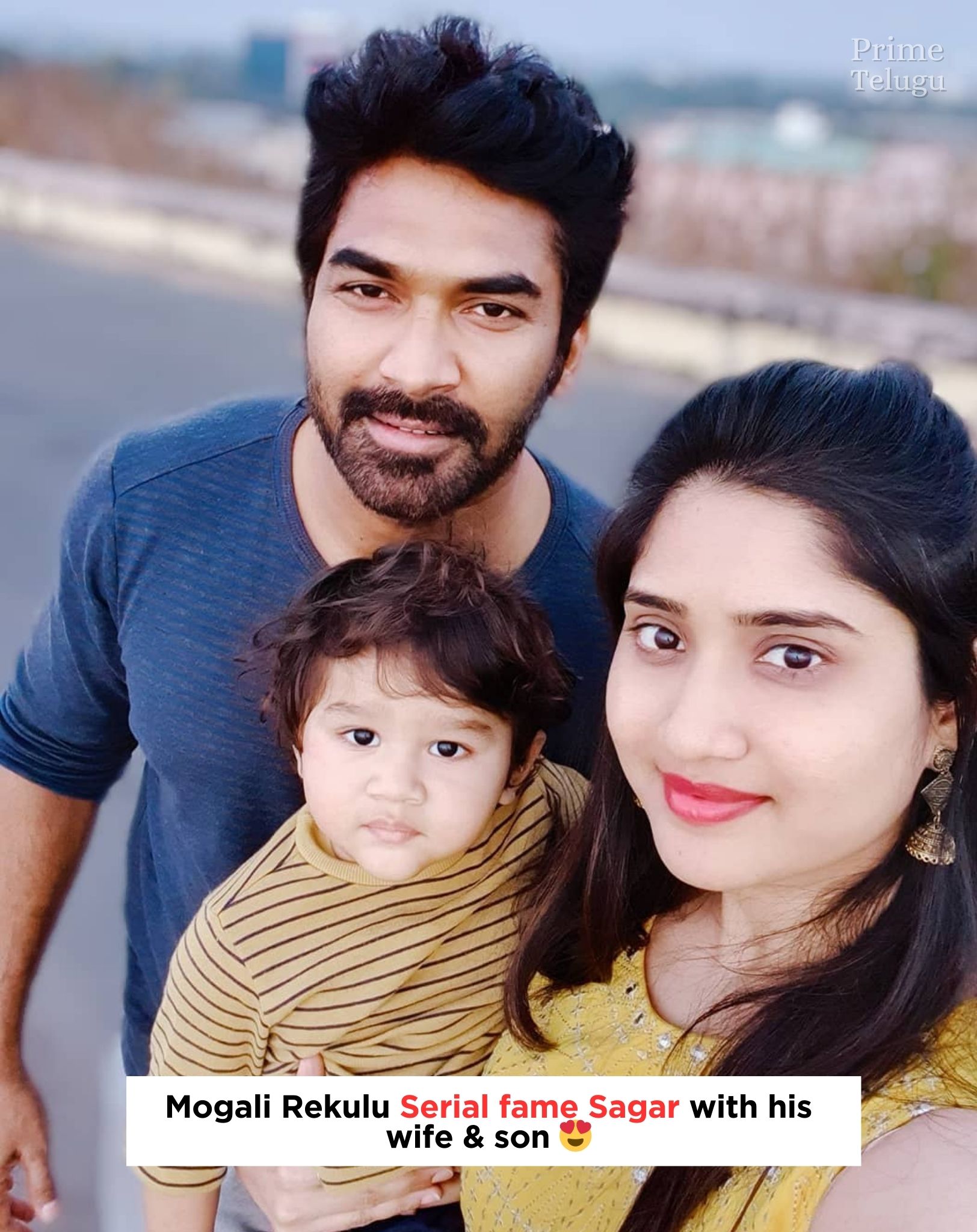 Prime - Mogali Rekulu Serial fame Sagar with his wife & son 😍 # ...