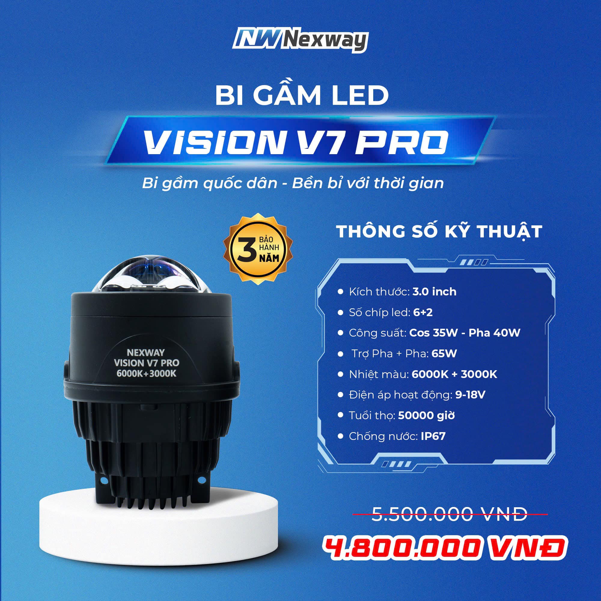 🌟⭐️Bi gầm led VISION V7 PRO 2chế... - Nội Thất Ô Tô Rồng Đỏ | Facebook