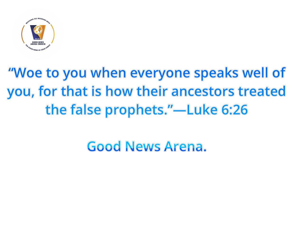 Good News Arena - In case you forgot, they are not suppose... | Facebook