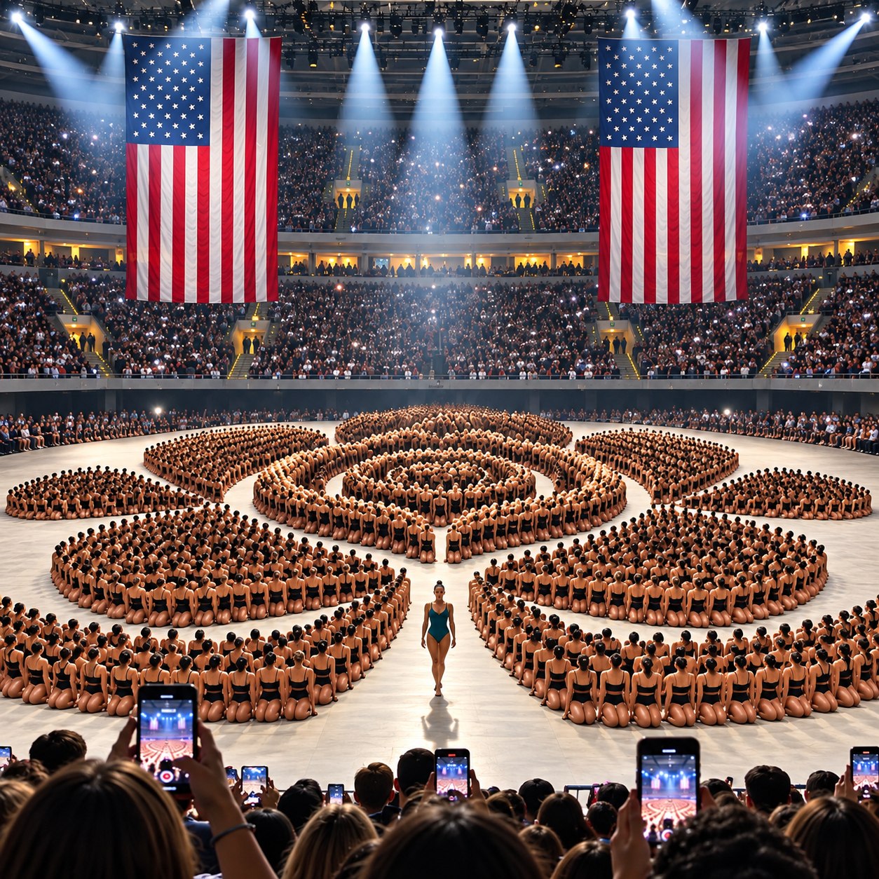 Wait for the formation… human pyramid level: absolute mastery! 🇺🇸🔥 ...