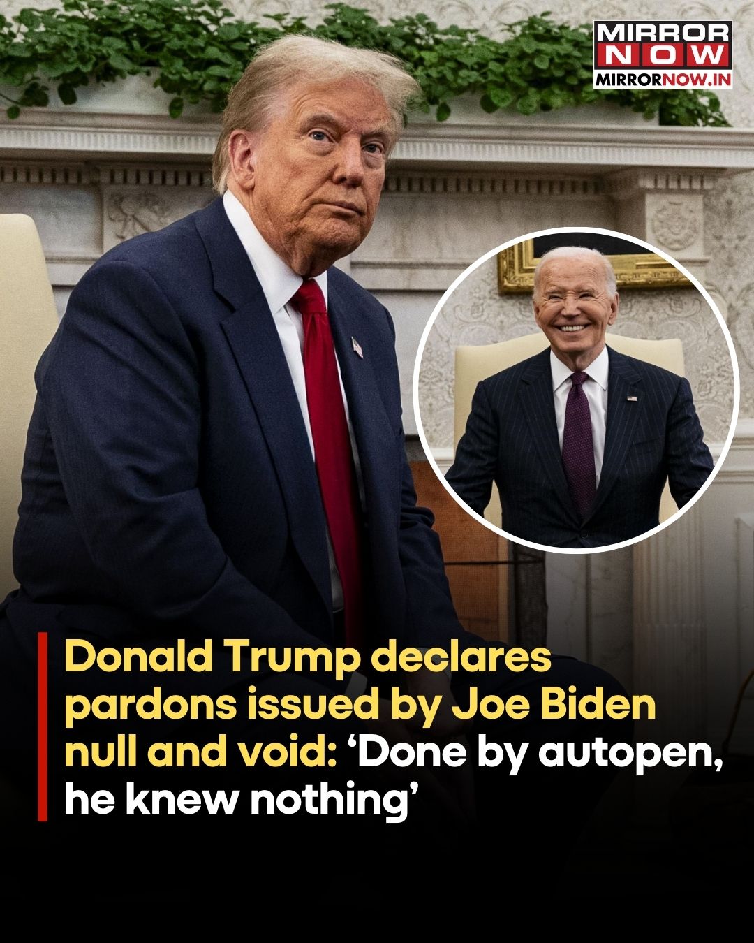 Mirror Now - U.S President Donald Trump has declared... | Facebook