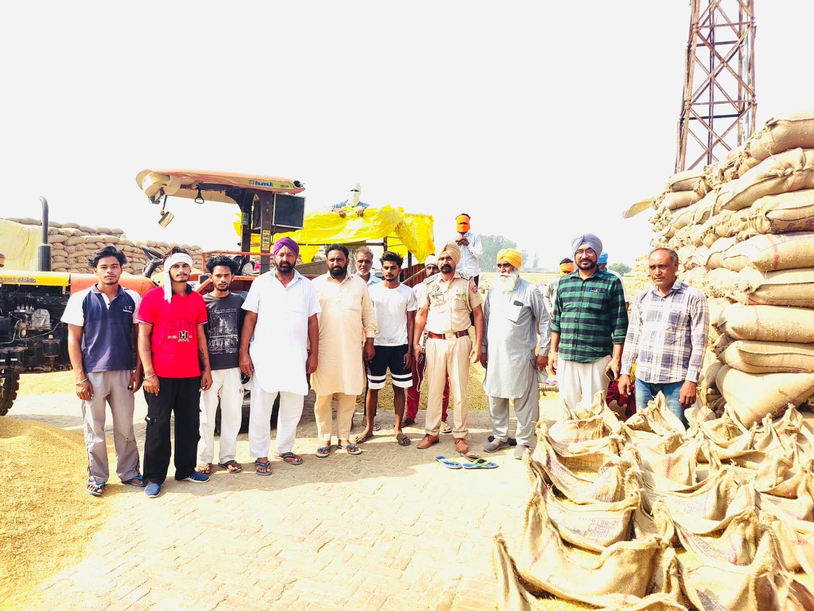Faridkot Police - SHO Sadiq held a meeting with farmers at... | Facebook