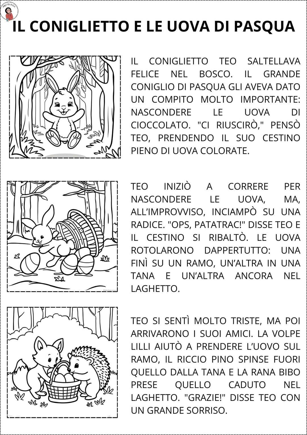 Calendario giornaliero per il conto alla rovescia di Pasqua: segna i giorni Download immediato PDF stampabile - Italia