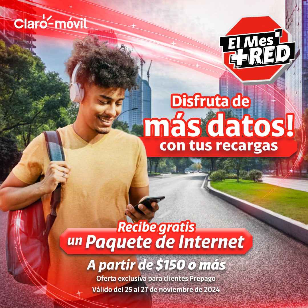 Claro RD - 📢 ¡Recarga y recibe más! Recarga RD$150 o más...
