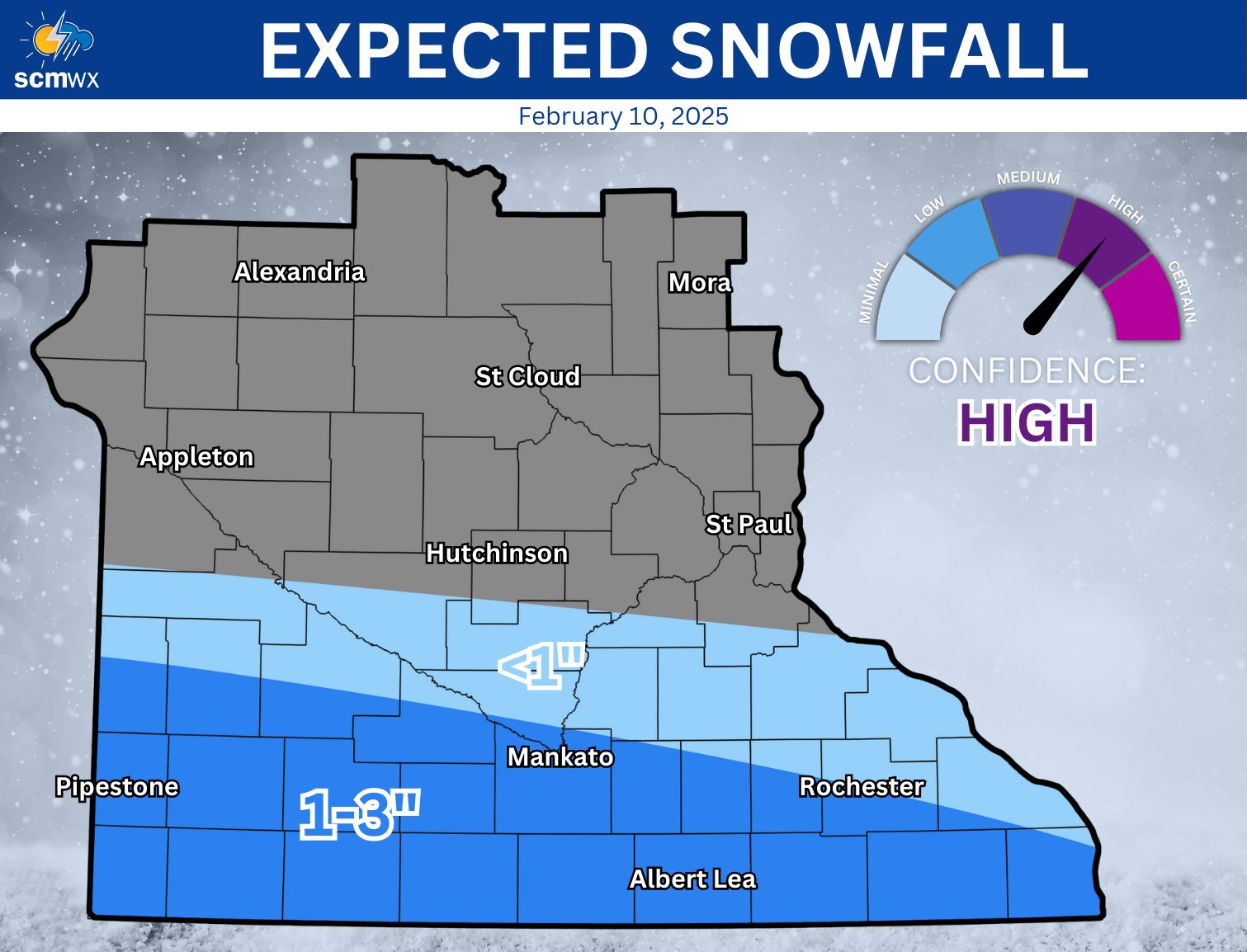 SCMWeather - ️ Snow Alert ️ Southern areas, get ready... | Facebook