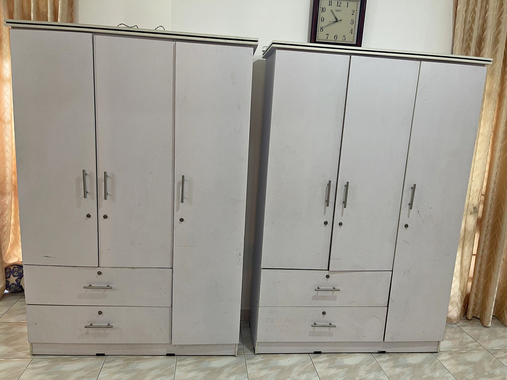 Used White Wardrobes for sale. - Armoires & Wardrobes - Malabe