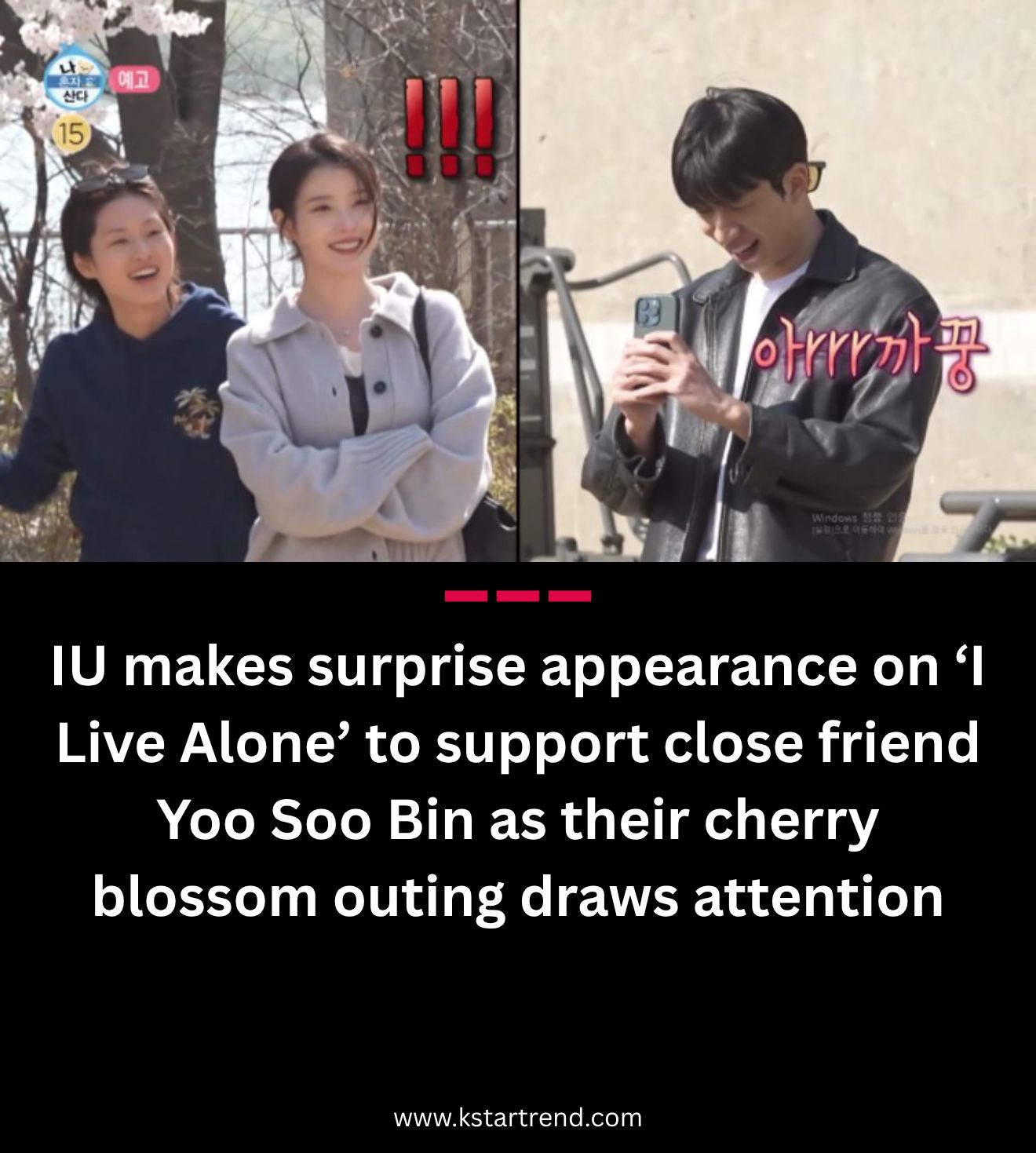 IU made a surprise appearance on 
