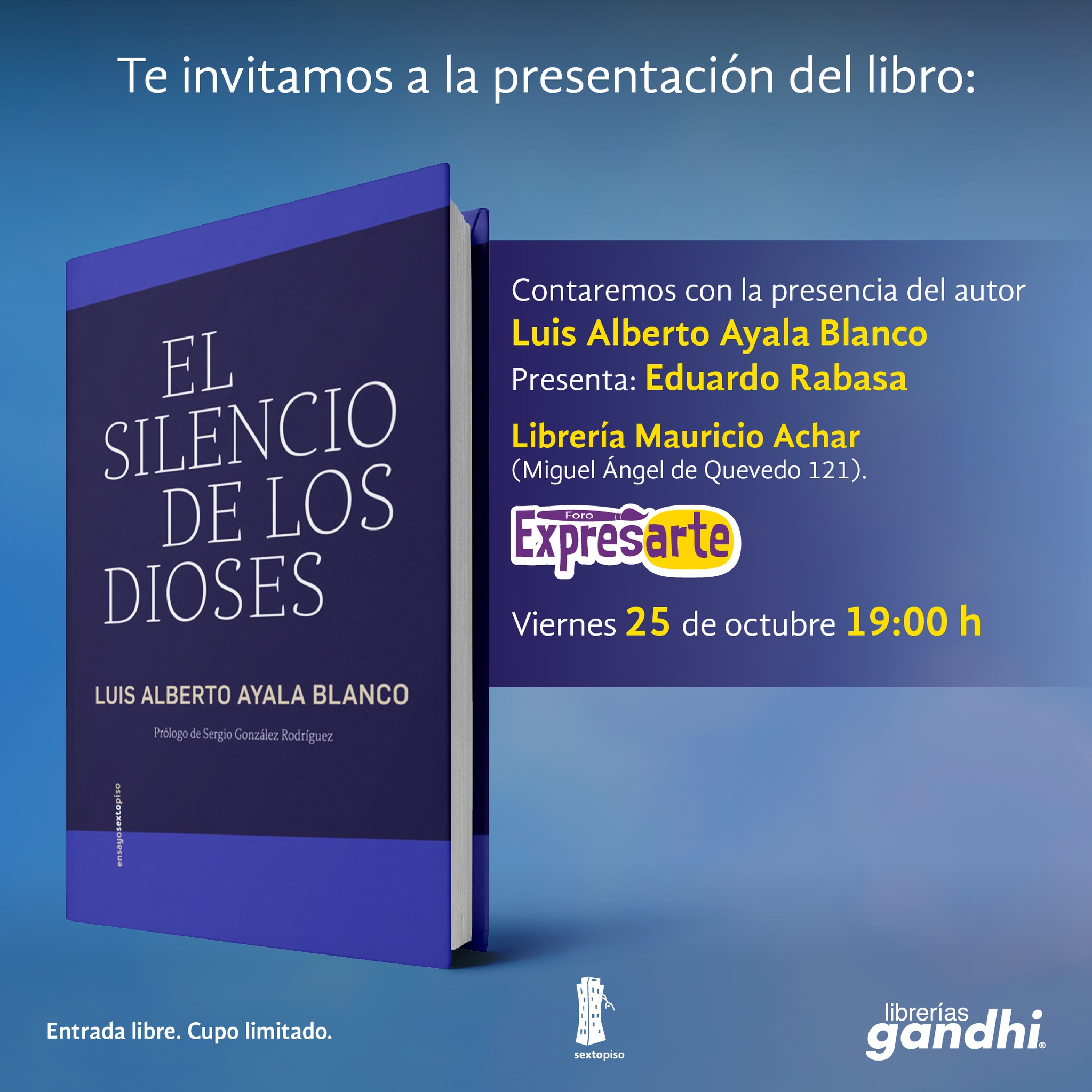 Eventos Gandhi - 📚🤫Te invitamos a la presentación del...