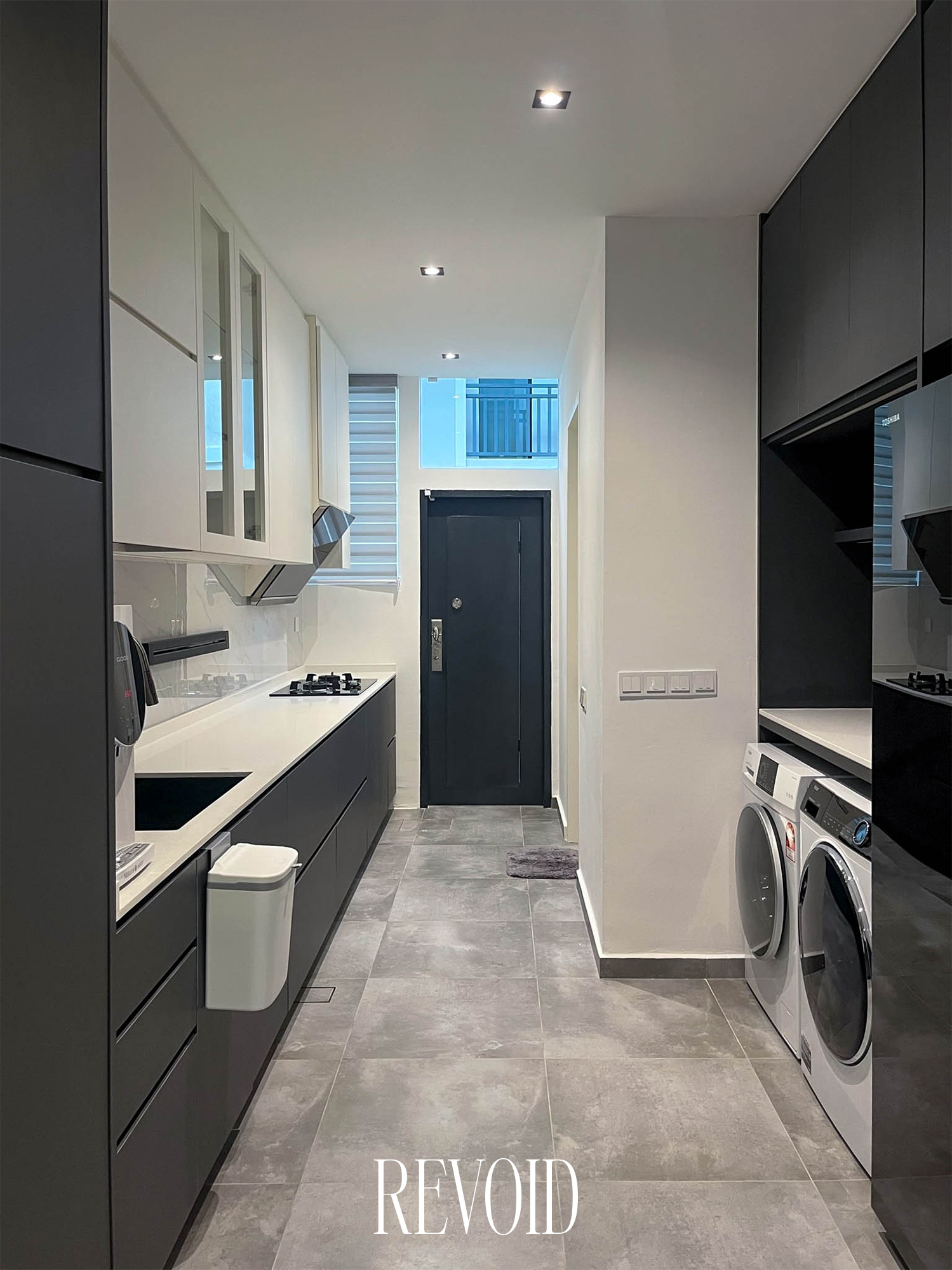 '' Black, white and gray are the... - Revo Interior Design
