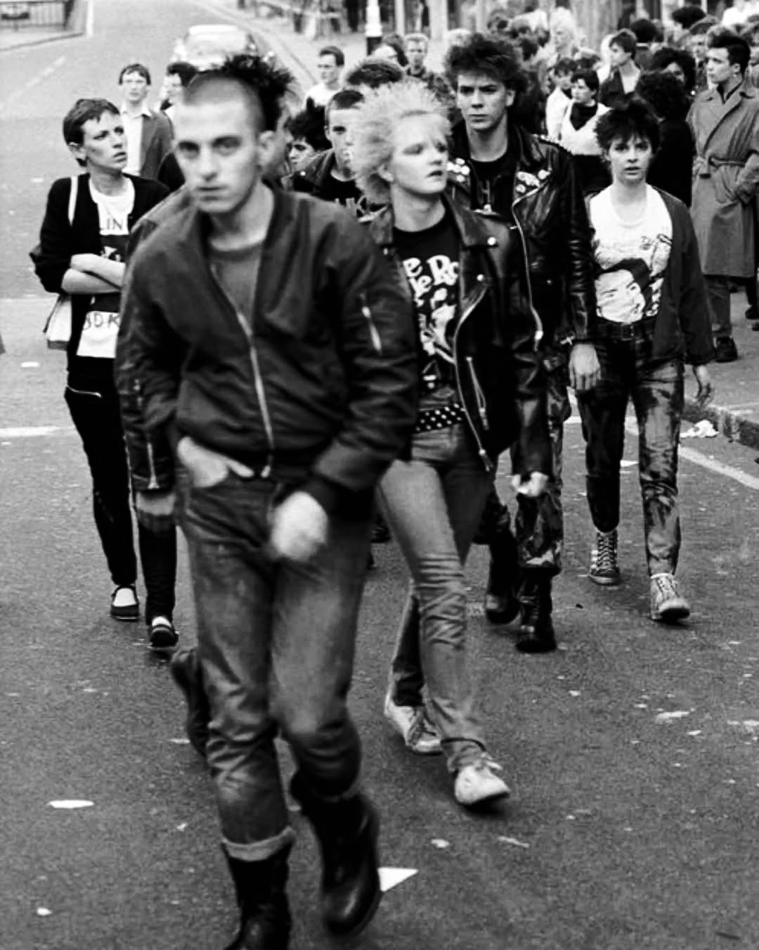 1983 - '4-Skins', Shoreditch, London. Photo © Tony Mottram