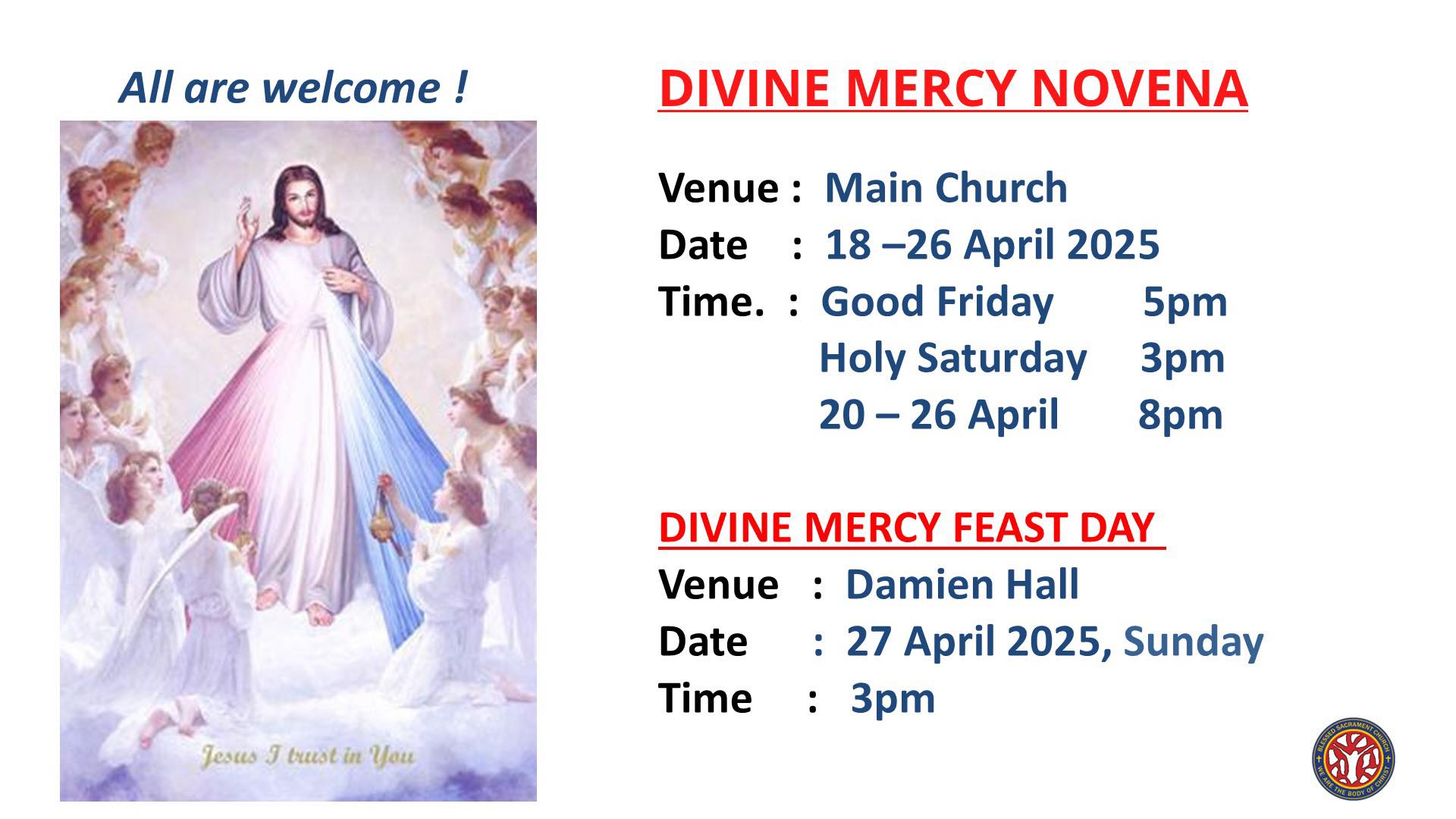 Blessed - The Divine Mercy Novena is a period of prayer leading up to ...