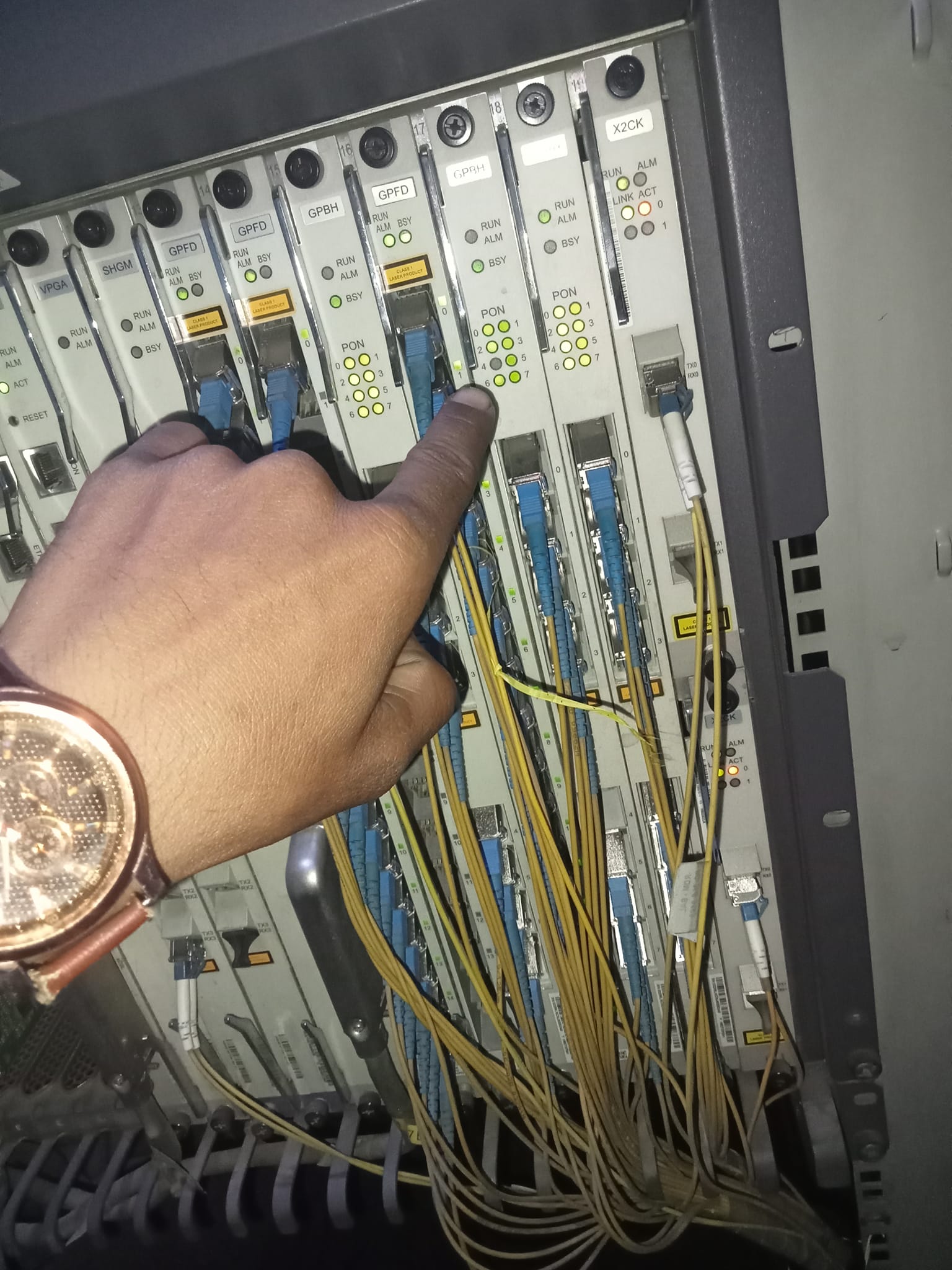 Why is the FDX light on for two fiber converters?