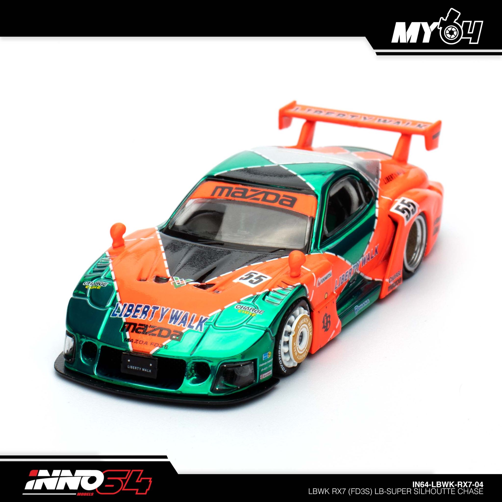 INNO64 LBWK RX7 (FD3S) LB-Super Silhouette Zamac Chase | 2024