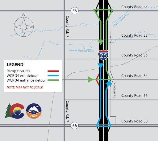 Colorado - ⚠️TRAVEL ALERT⚠️ | Southbound I-25 ramp closures in Weld ...