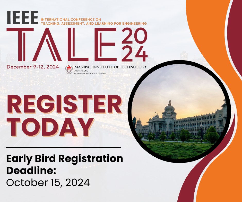 IEEE - 📢 TALE 2024: Registration Now Open! Join us for the IEEE ...