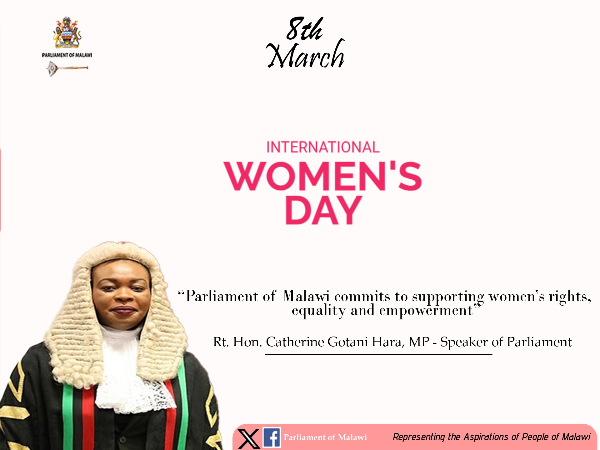 Happy International Women's Day! - Parliament of Malawi | Facebook