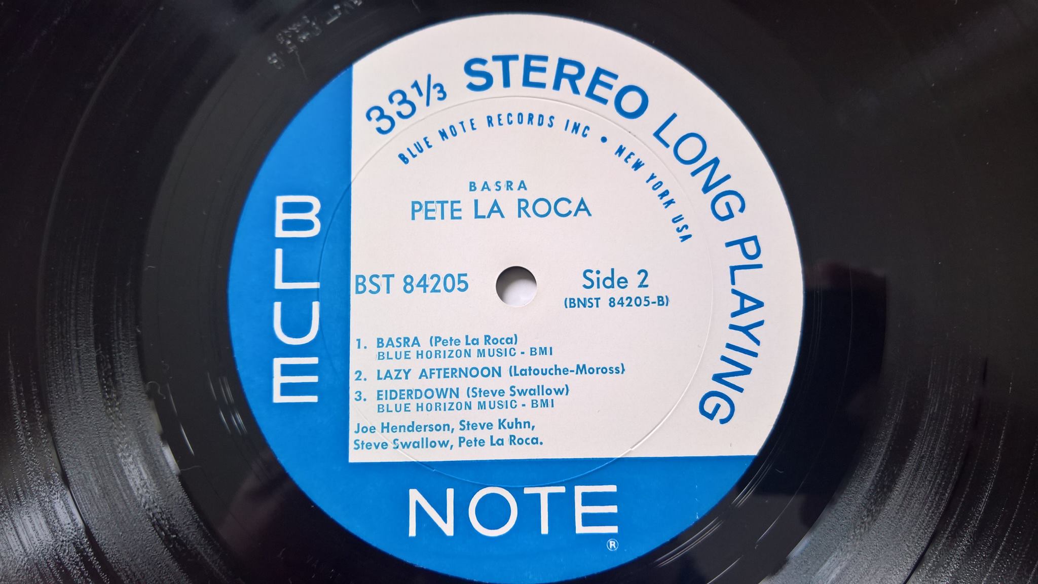 The all-analog 180g Blue Note 80 Vinyl Edition of Pete La Roca's