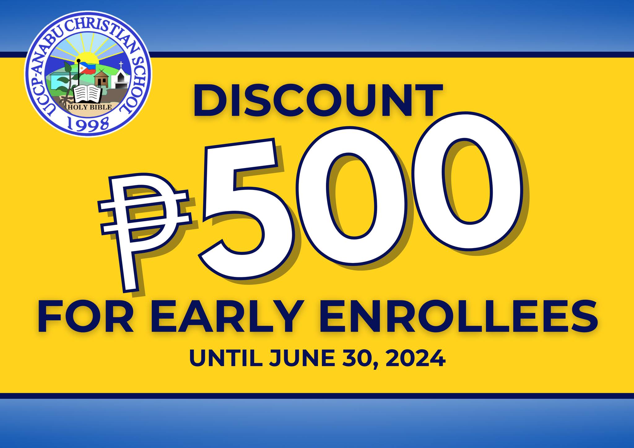 UCCP-ACS - UCCP-ACS is offering a ₱500 discount to both new and ...