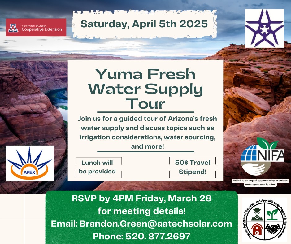 Veterans - Join Us for a Guided Water Tour in Yuma! Ever wondered where ...