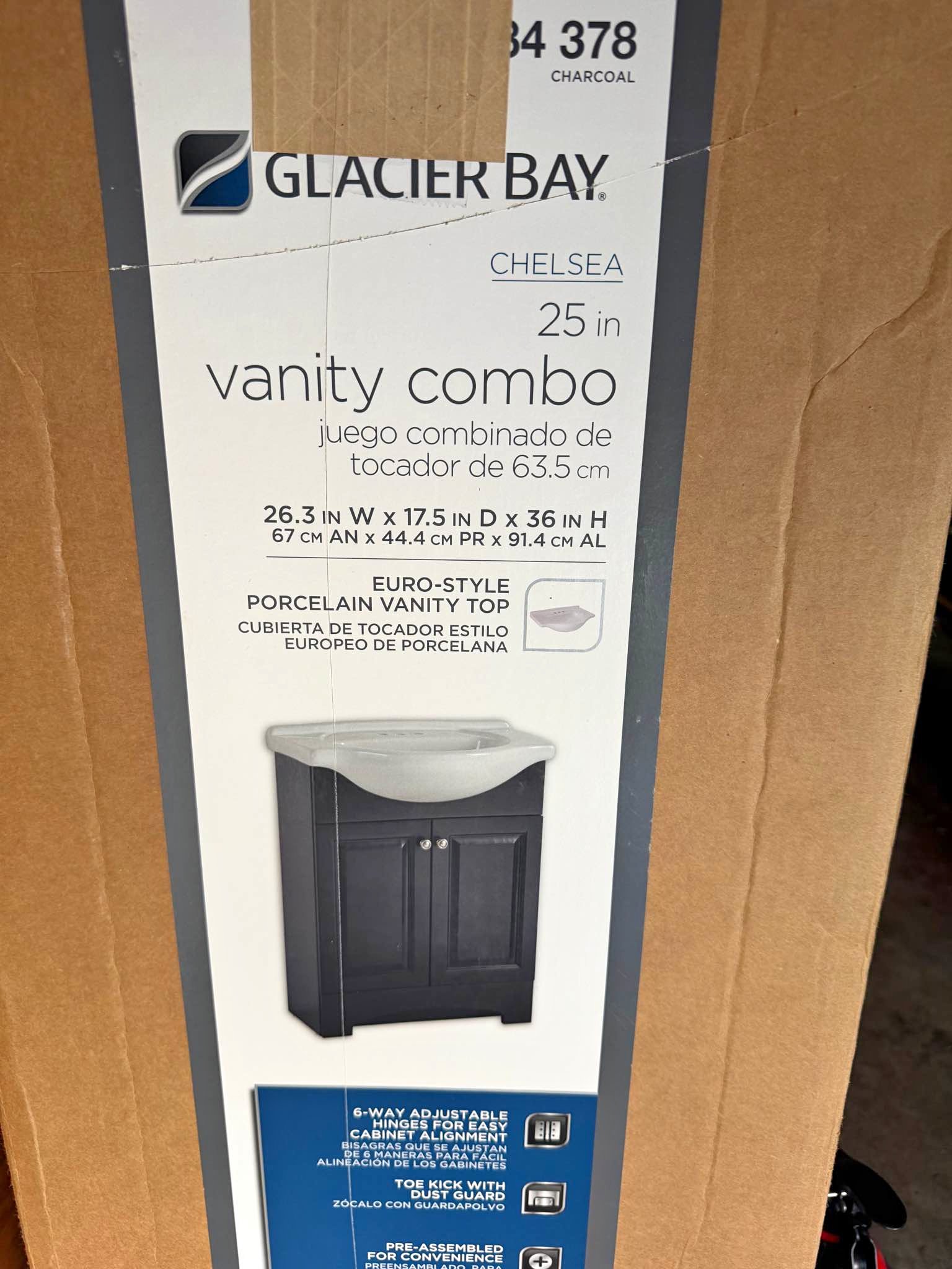 Glacier Bay Chelsea 25 In Vanity Combo - Vanities & Makeup Tables