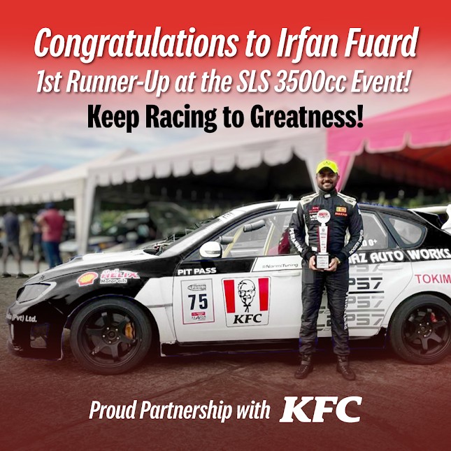 KFC Sri Lanka - 🏎️ Congratulations to Irfan Fuard! 🏁 A...