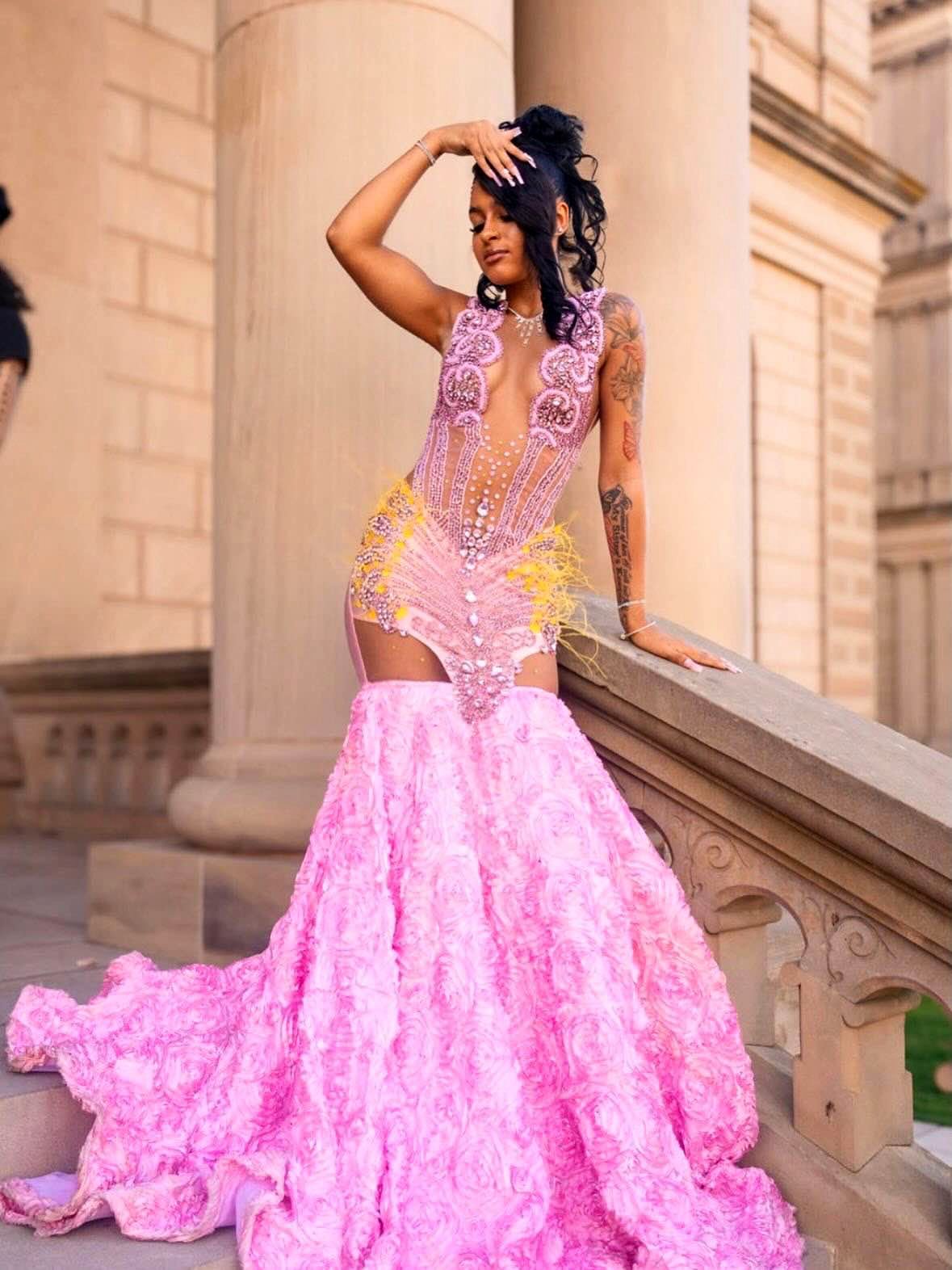 women's light pink flowy dress for cosplay 2.5 Dimensional Seduction Amano Women White Set Costume Color:Sunrose newyear26 ZAPAKASA Women Black White Also ideal to wear