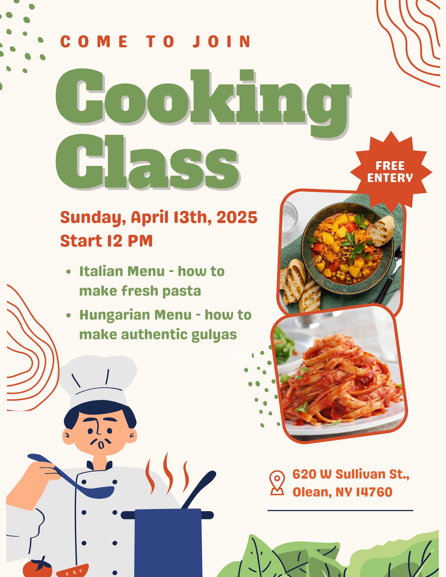 European Cooking Class