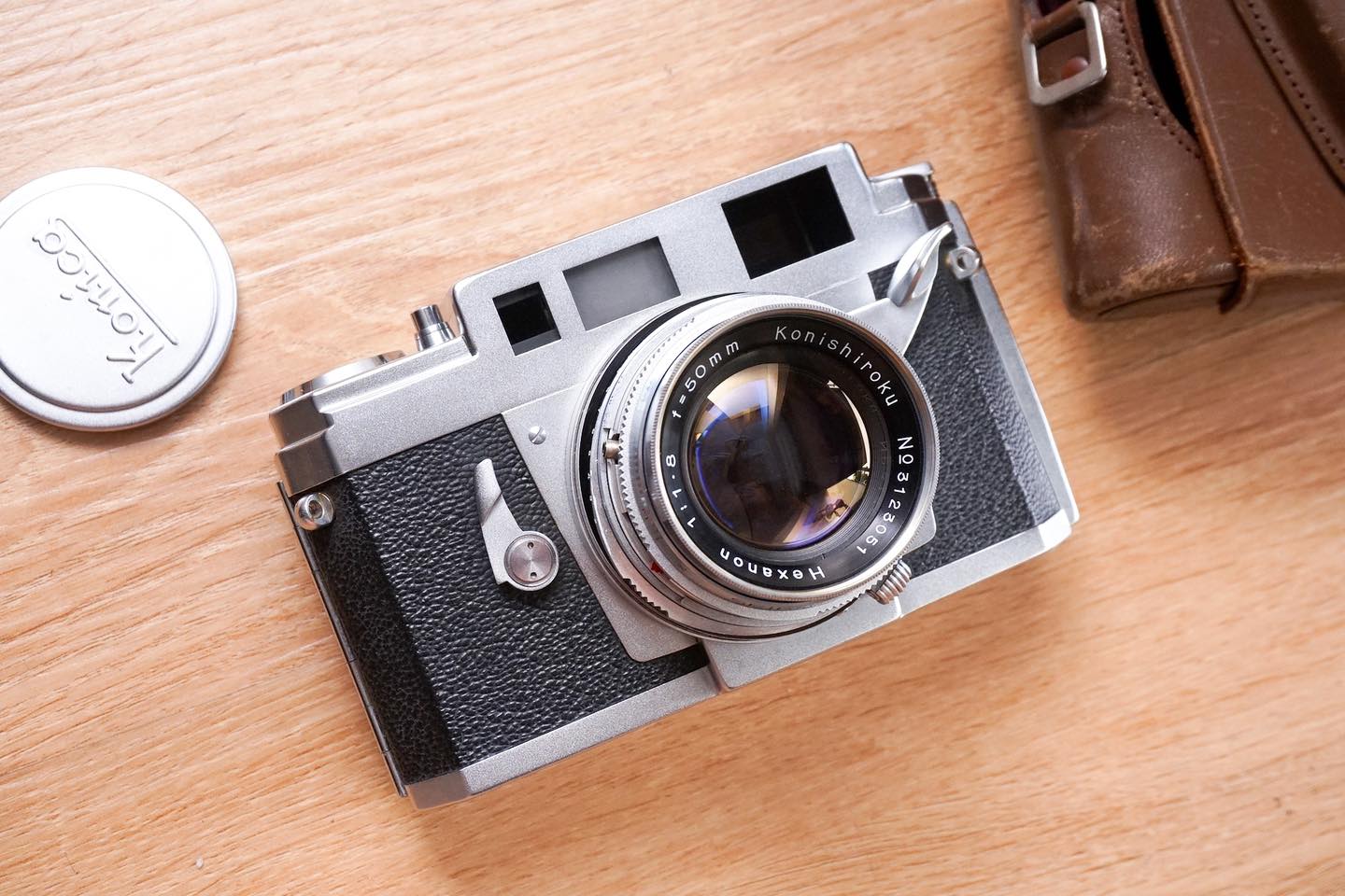Konica III rangefinder with Hexanon 48mm f2 lens