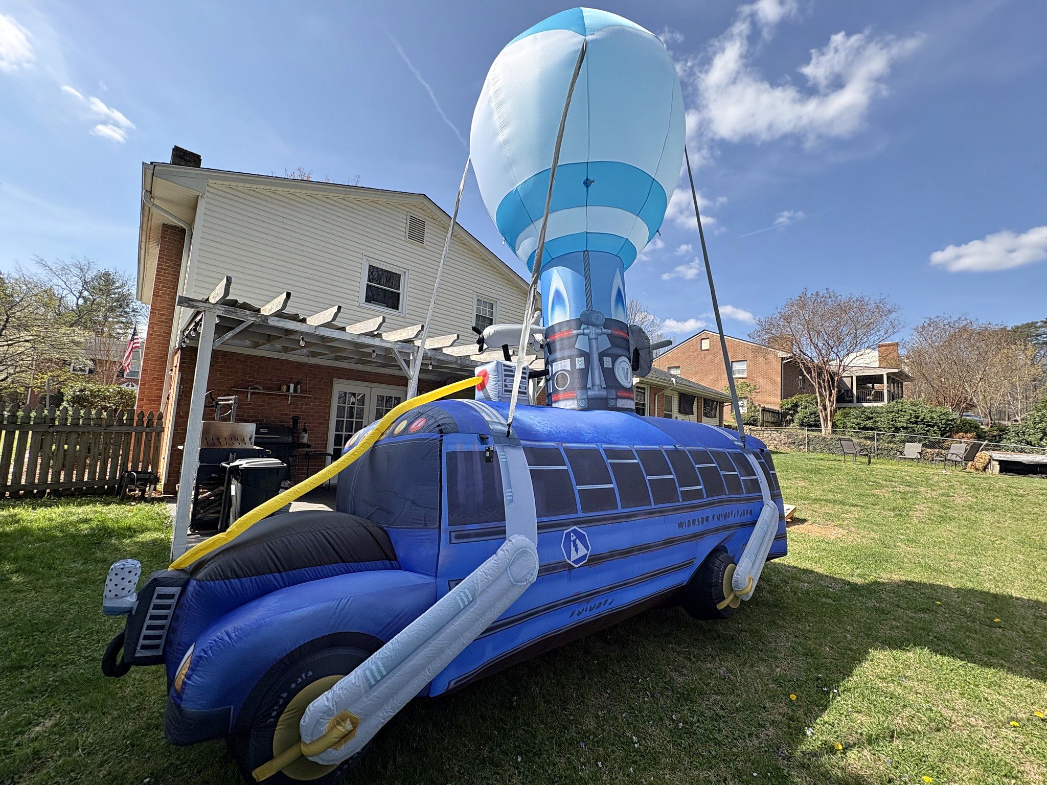 INFLATABLE FORTNITE BATTLE BUS - Inflatable Bouncers - Cave Spring ...