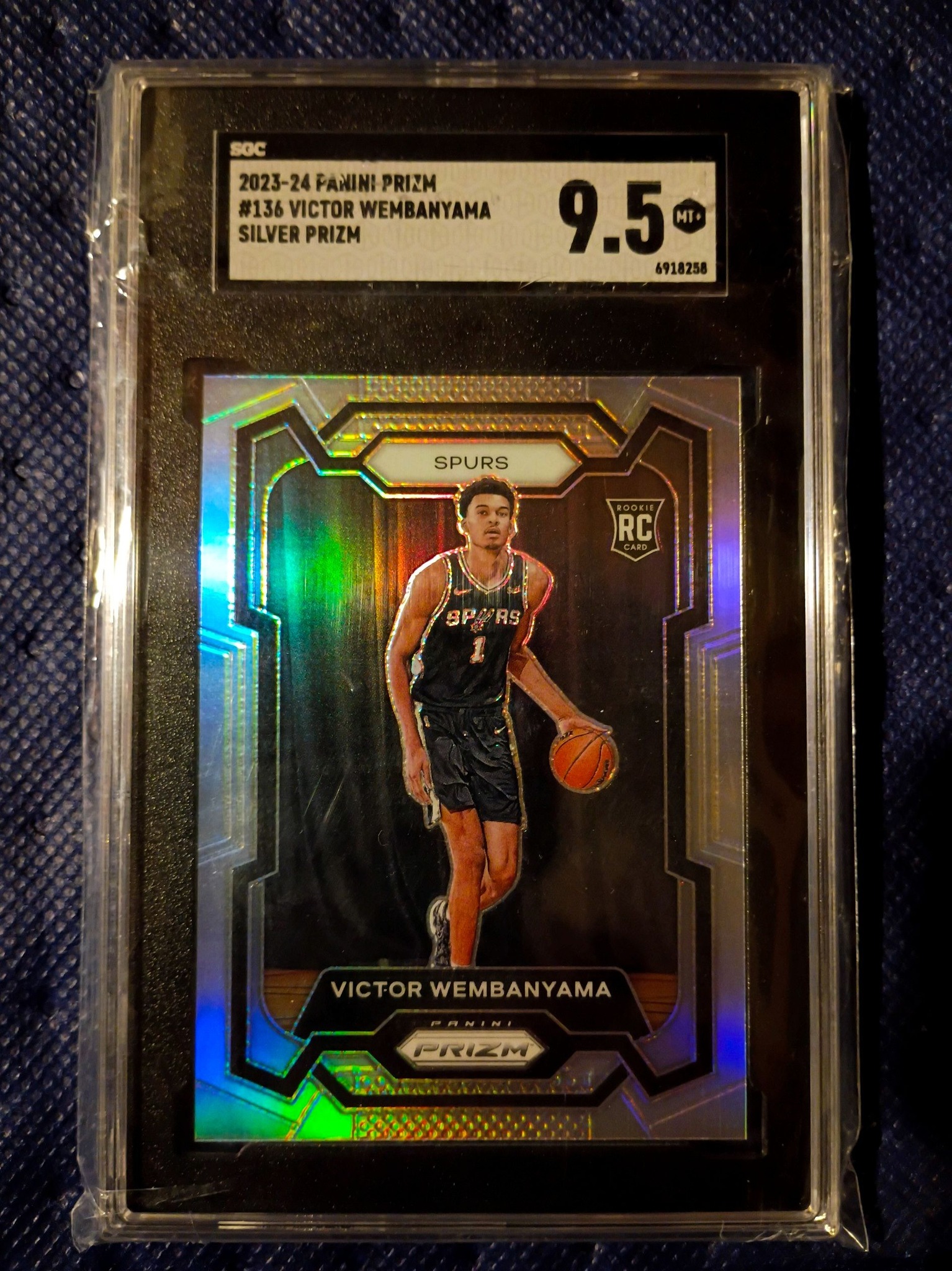 Victor Wembanyama 2023-24 Panini Prizm silver rookie card