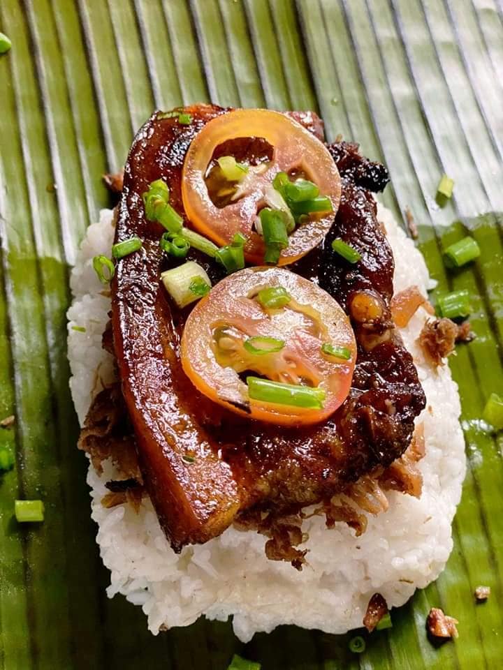 Topsi'tay bicol binalot rice toppings