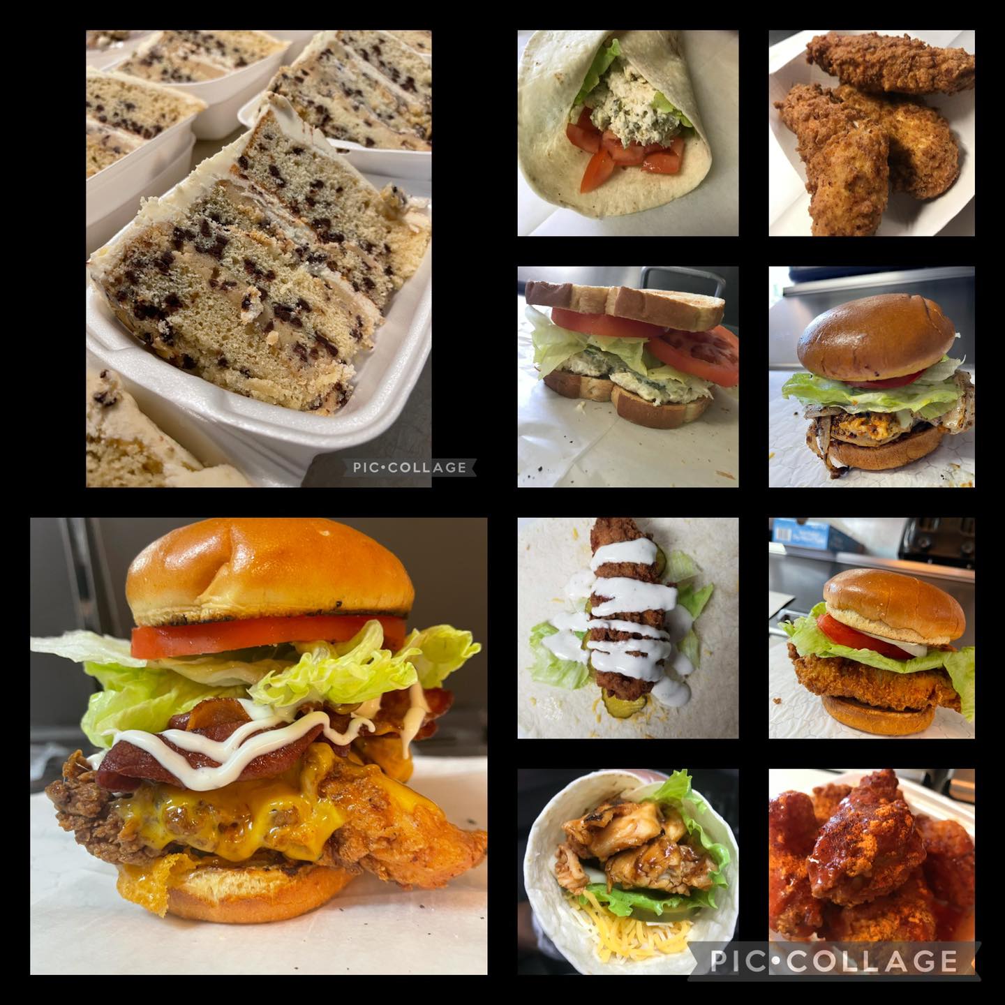 RJ's Chick-Inn menu with wings, strips, and nuggets | Los Lunas, NM