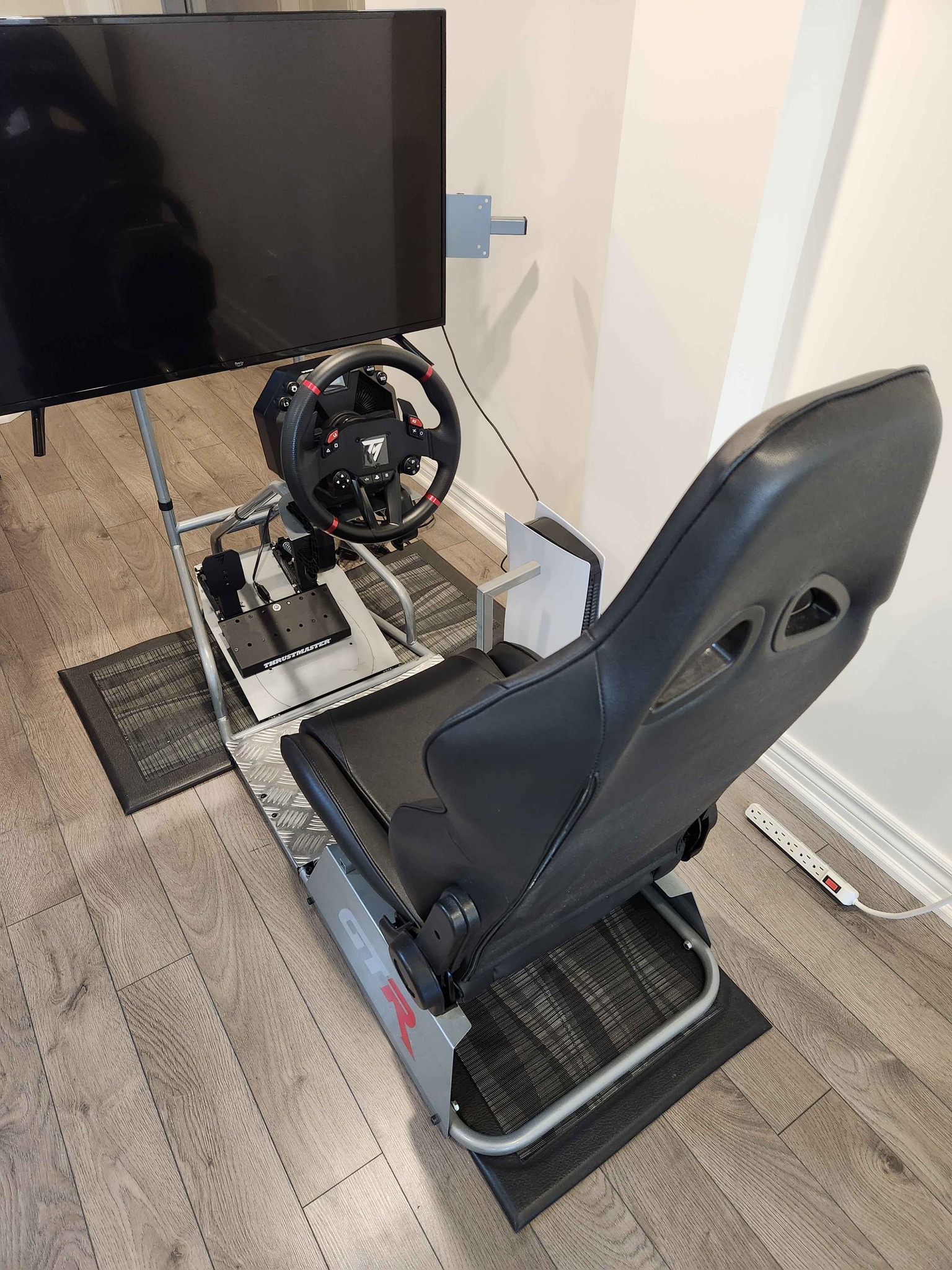 GTR Simulator GTSF Model Racing Simulator Cockpit Silver Frame with ...