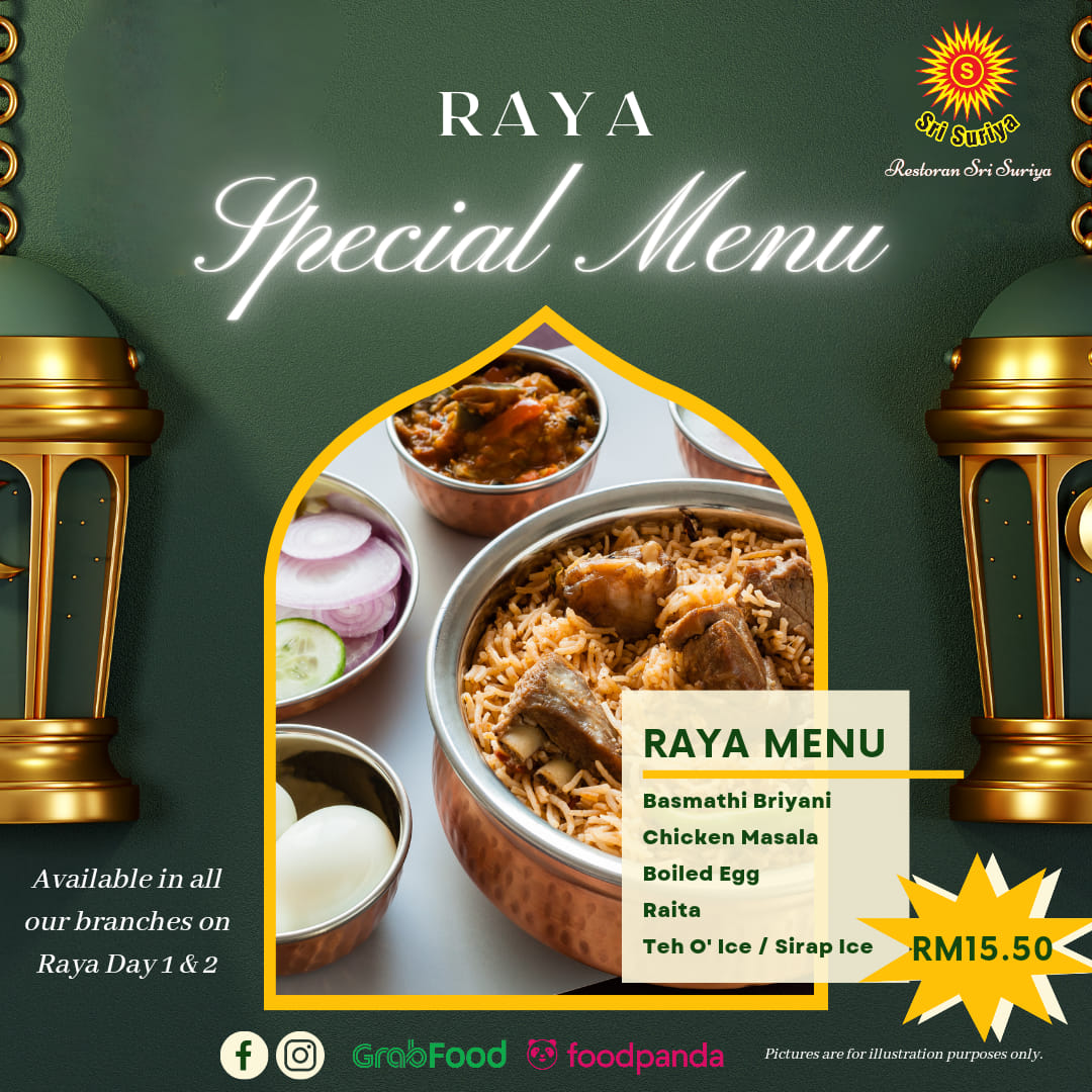 Sri Suriya - Hari Raya is approaching! (Special Menu) Come...