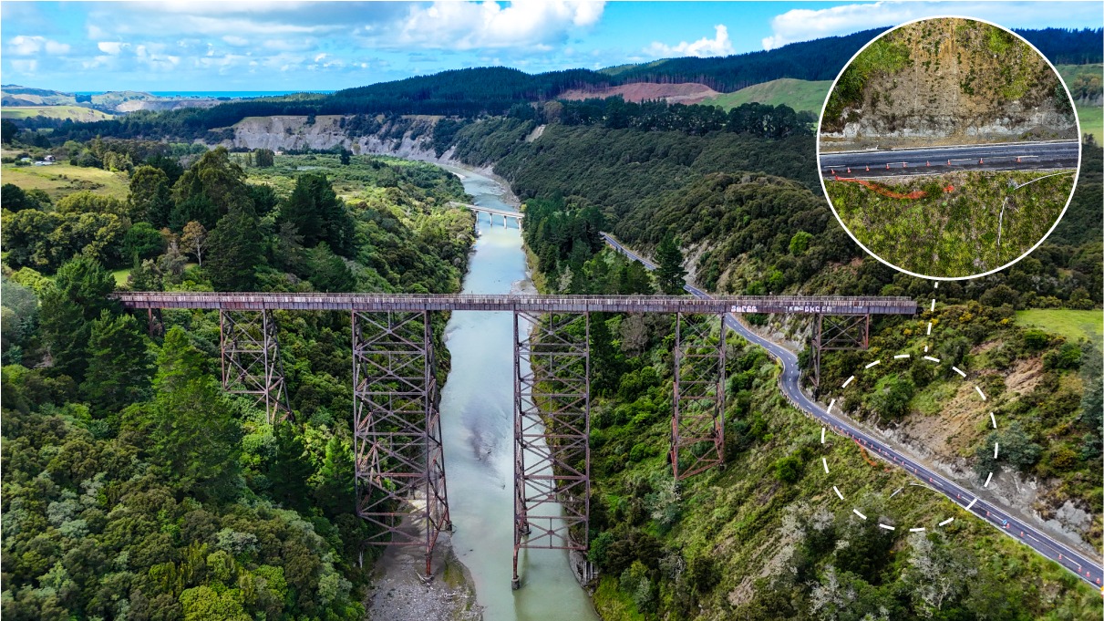 NZ - Roadworkers have started slip repairs at Mohaka Rail Viaduct, the ...