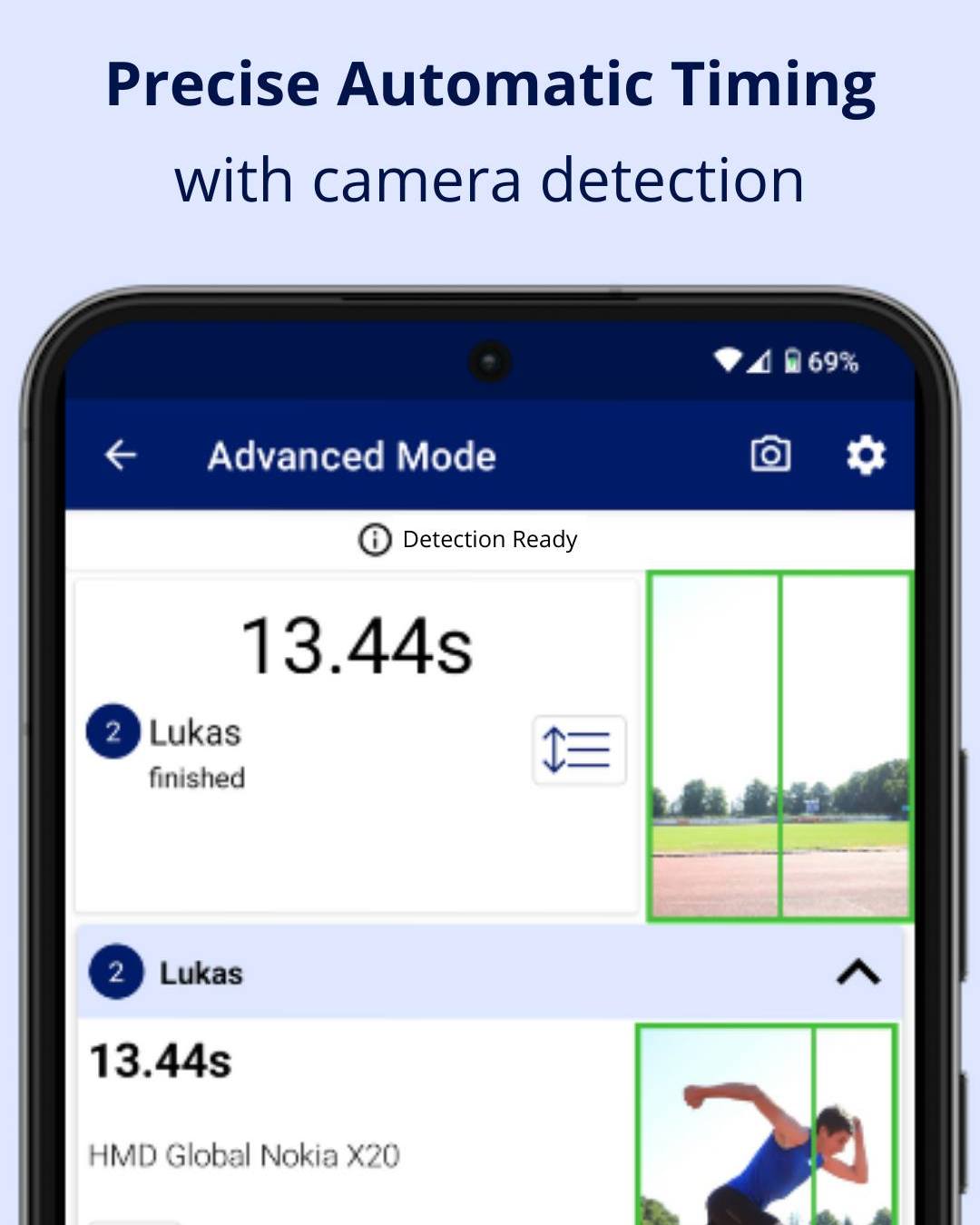 Photo Finish - Fully Automatic Timing App